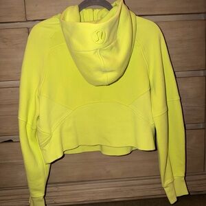 Lululemon Scuba Oversized Half Zip Hoodie Size XS/S Electric Lemon
